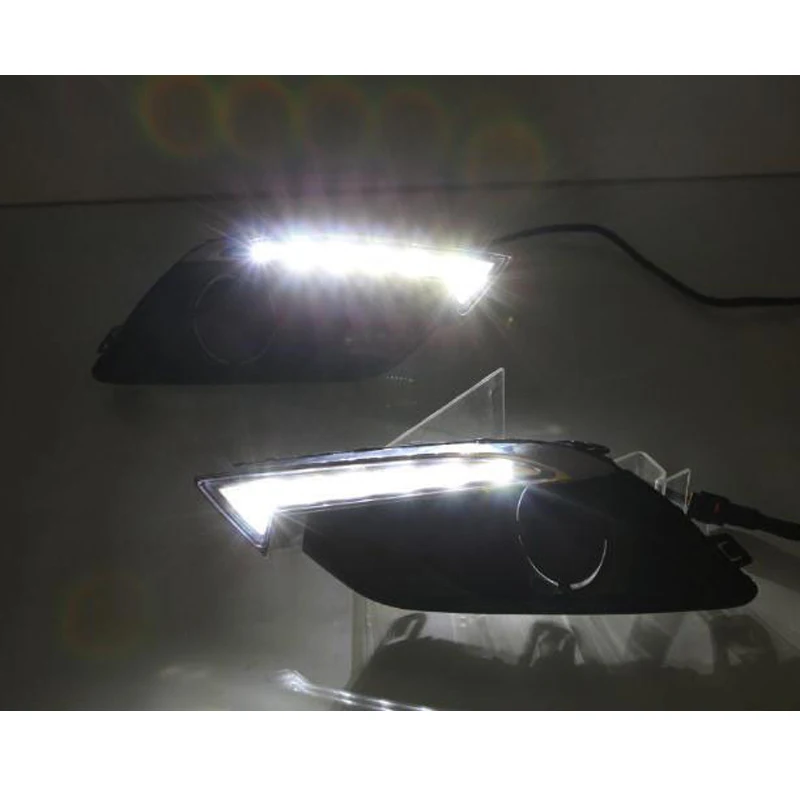 Auto lampeggiante DRL per Chevrolet chevy sail 3 2014 2015 2016 LED luci di marcia diurna DRL fendinebbia bianco giallo luci auto