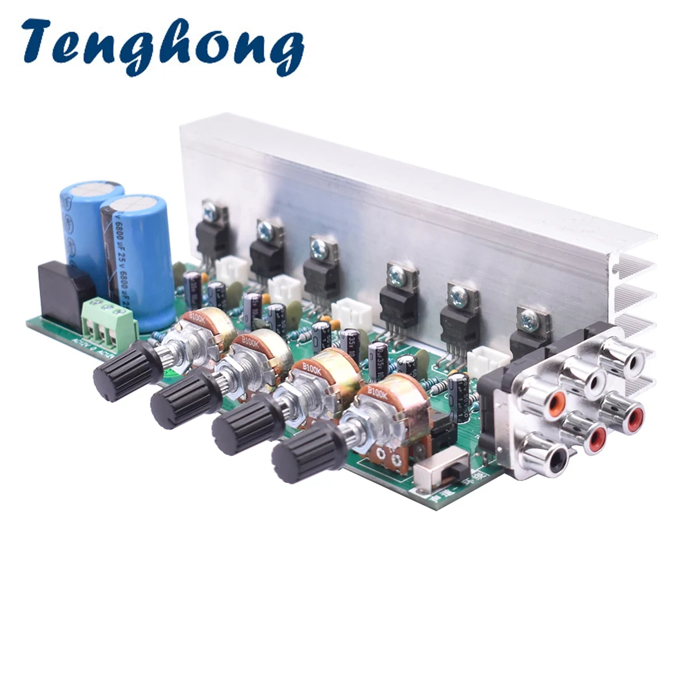 

Tenghong Im2030 Subwoofer Amplifiers 18W*6 5.1 Channel Audio Amplifier Board Sound System Speaker DIY Home Theater Amplificador