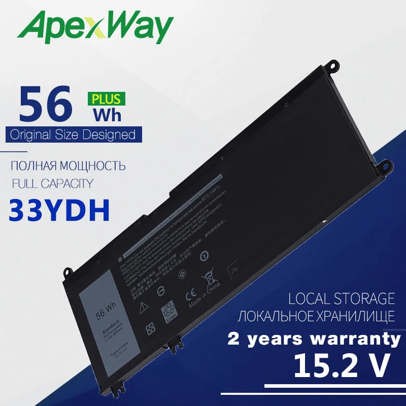 

56 WH 33YDH Laptop Battery For Dell Inspiron 15 7577 17 7773 7778 7779 7786 3579 5587 7588 3590 3779 P71F P30E 99NF2 PVHT1