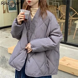 Short Style Parkas Women Thicken Winter Solid Tender Fashion Leisure Ins Hot Bf Outerwear Vintage Lovely Girls Long Sleeve New