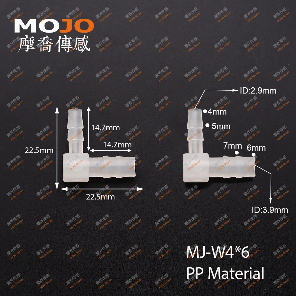 2020 MJ-W4x6 Reducing Elbow type pipe connector for 4mm-60mm out diameter(100pcs/lots)