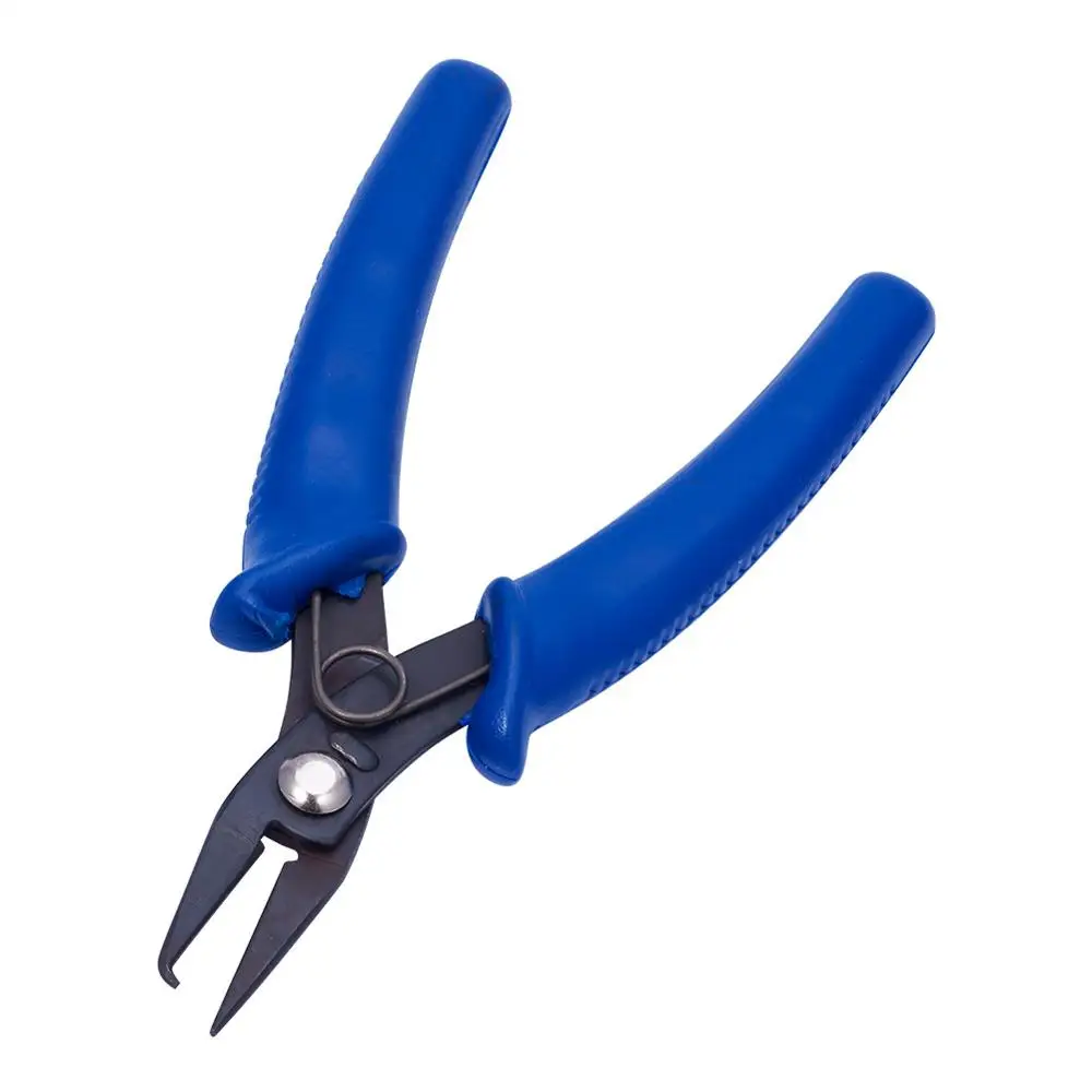 Pince à bijoux pour ouvrir les anneaux fendus, pince à épiler pour diabétiques, outils de polissage pour la recherche de bijoux, outils de perlage exécutifs, 1PC