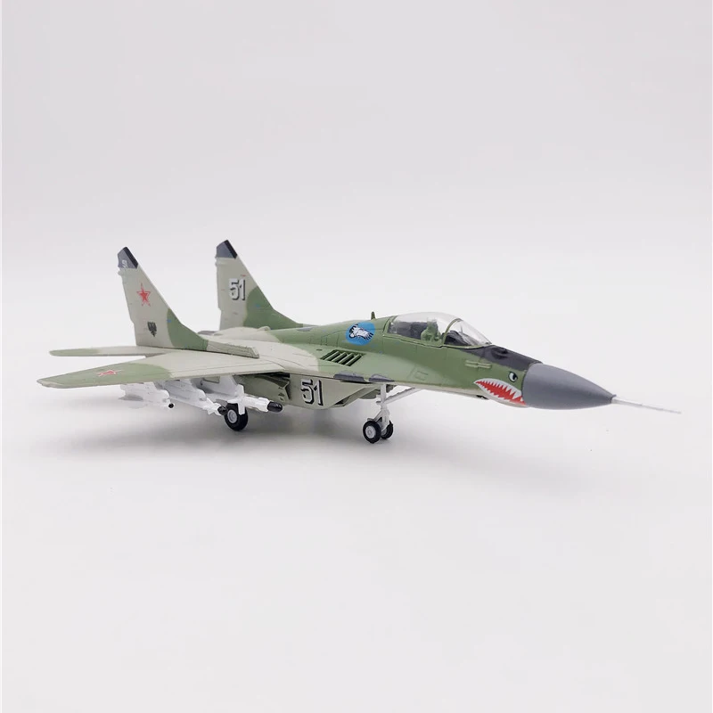 1/100 Scale Russia Fulcrum MIG-29 aircraft airplane  Mig 29 Model toy fighter models children toys for display show collections