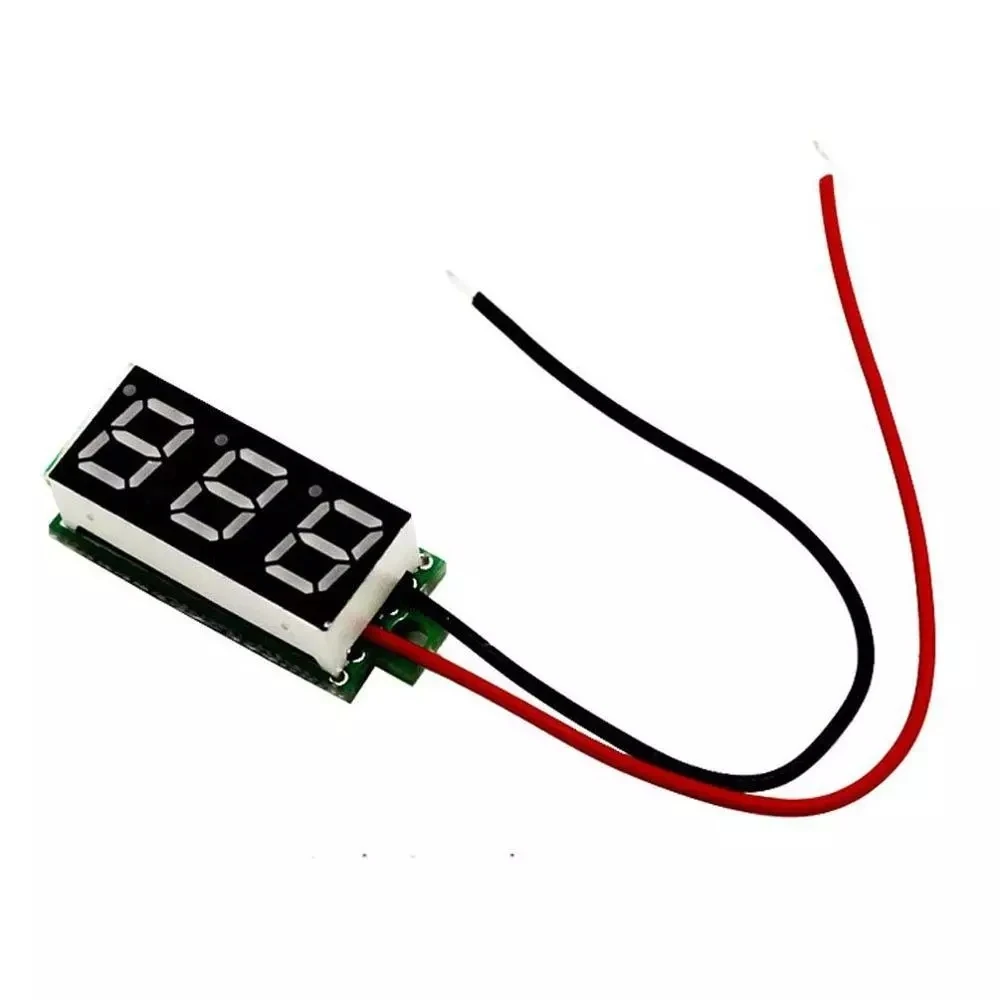 DC 2.5V-32V LED Red Blue Digital Voltmeter 0.28 Inch Voltage Meter  Power Volt Tester Detector for Auto Car Mobile