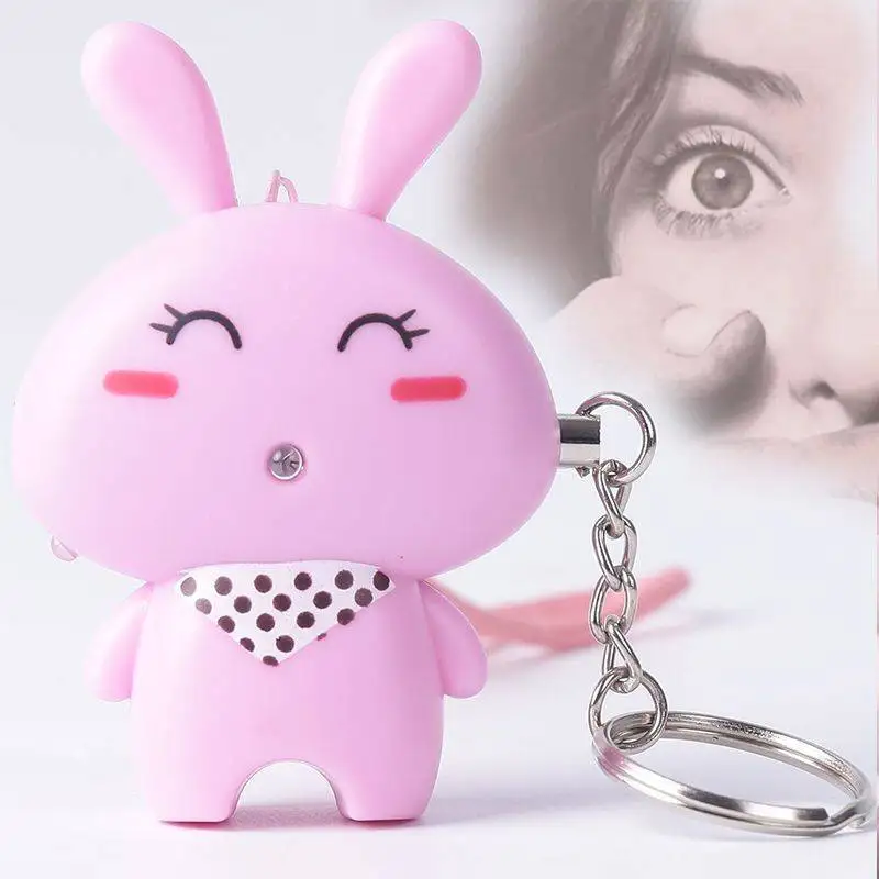 120dB Cute Rabbit Styling Self Defense Alarm Keychain for Kids Girl  Elderly Women Personal Safety Scream Loud Emergency Alert