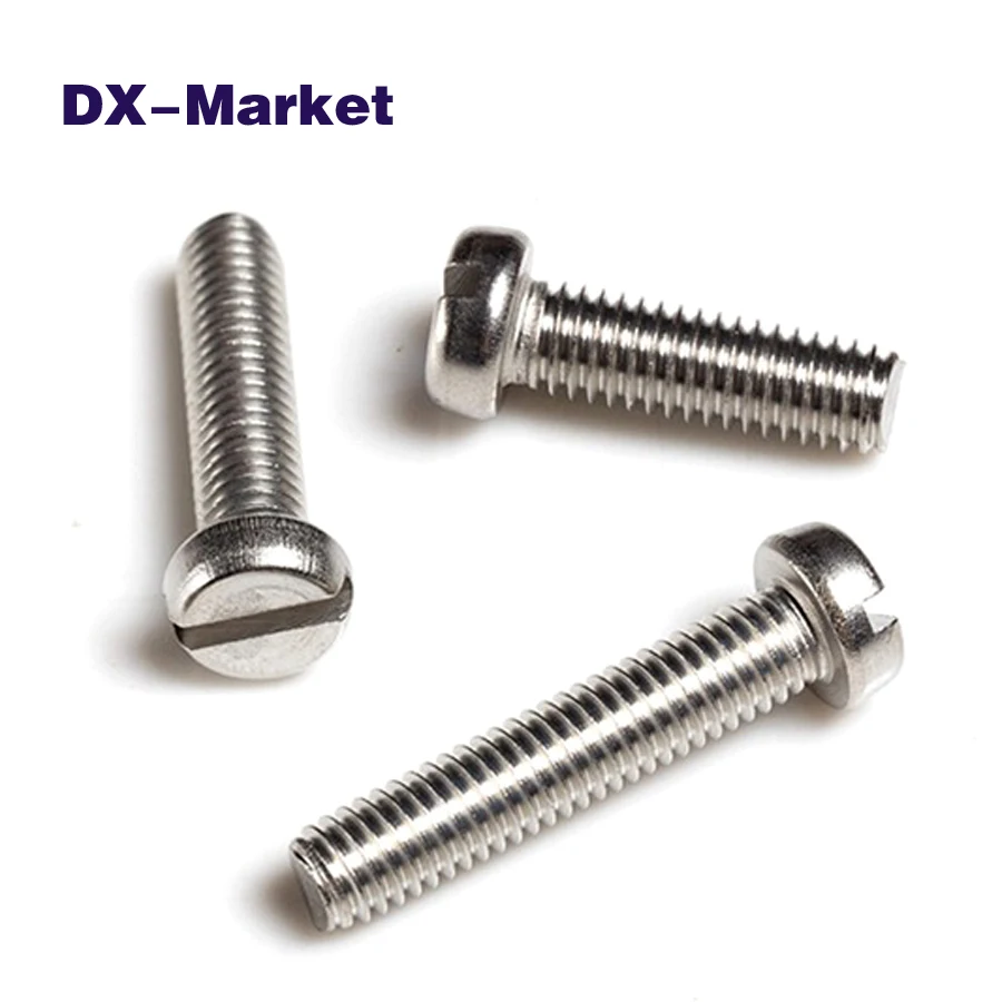 m1.6 m2 m3 m4 m5 Slotted Drive Sems Bolt Kit, 304 Stainless Steel Slotted Cheese Head Screw ,A040