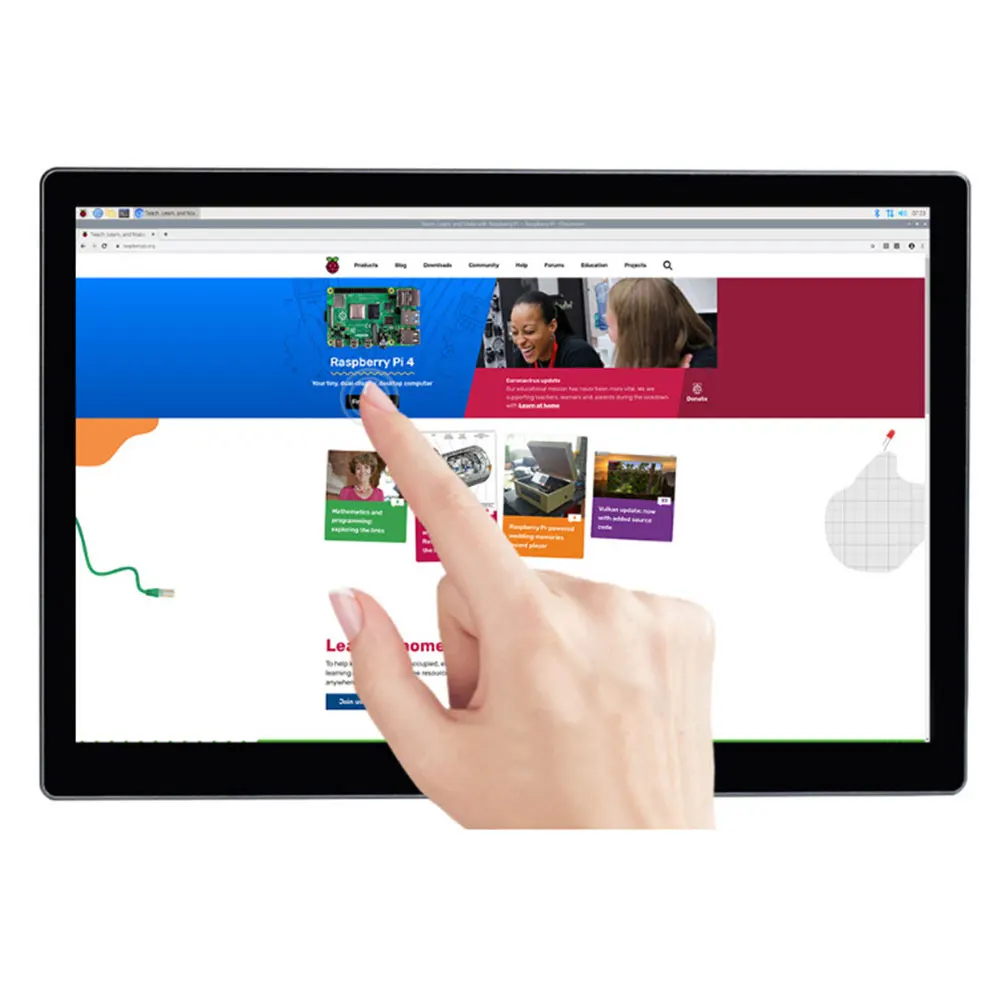 Raspberry Pi 9 Inch Capacitieve Touchscreen Ips Volledig Gelamineerd Gehard Glas Panel 2K Hd Voor Raspberry Pi 4B/3B/Zero W