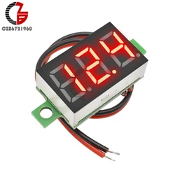 DC 4.7-30V 2 Wire LED Digital Voltmeter Voltage Meter 12V 24V Car Motorcycle Electric Bicycle Volt Tester Detector Monitor