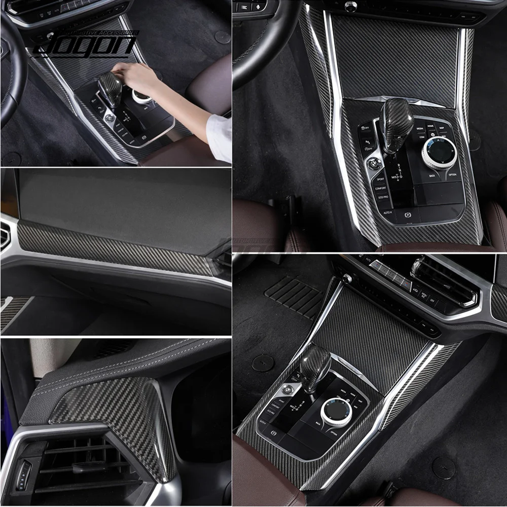 Central Control Dashboard Console Trim For BMW 3 4 Series G20 G21 G28 G22 G23 Gear Shift Panel Cover Car Interior Decoration