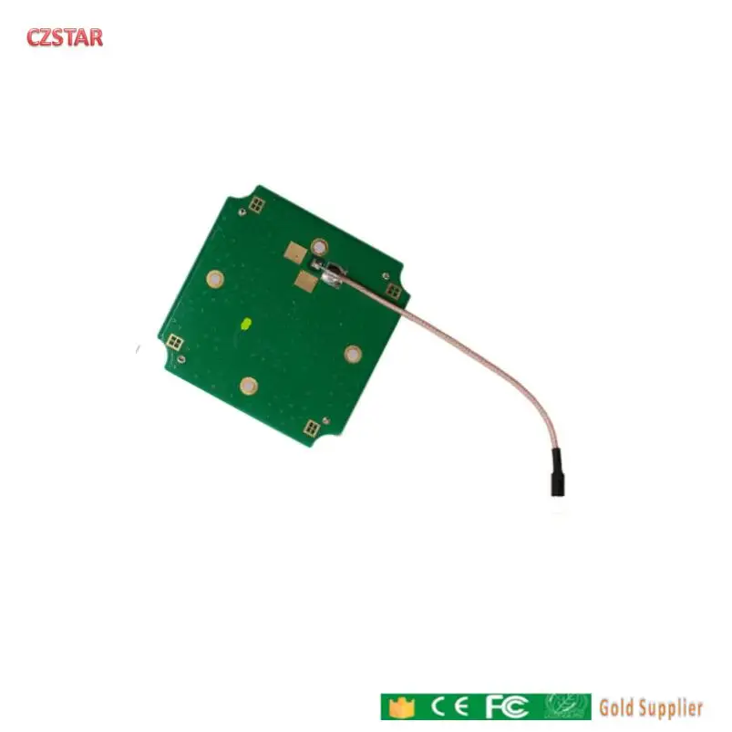 

3dbi integrated desktop reader handheld reder Circular Polarization small UHF PCB rfid antenna with sma ipex connector