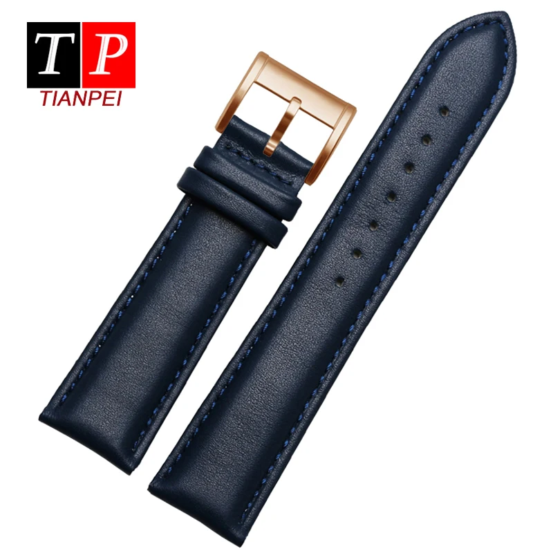 Genuine Leather 22mm watch strap for FOSSIL FS4835/FS5237/ME3052/FTW1114 Cowhide 20mm watch band replace waterproof bracelet men