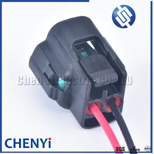 Imagen 2 del producto Conector de cableado de enchufe automotriz hembra de 2 pines 7283-7526-30 para conector de solenoide Lexus Toyota VVT i 1JZ 2JZ 1UZ 3UZ con cables