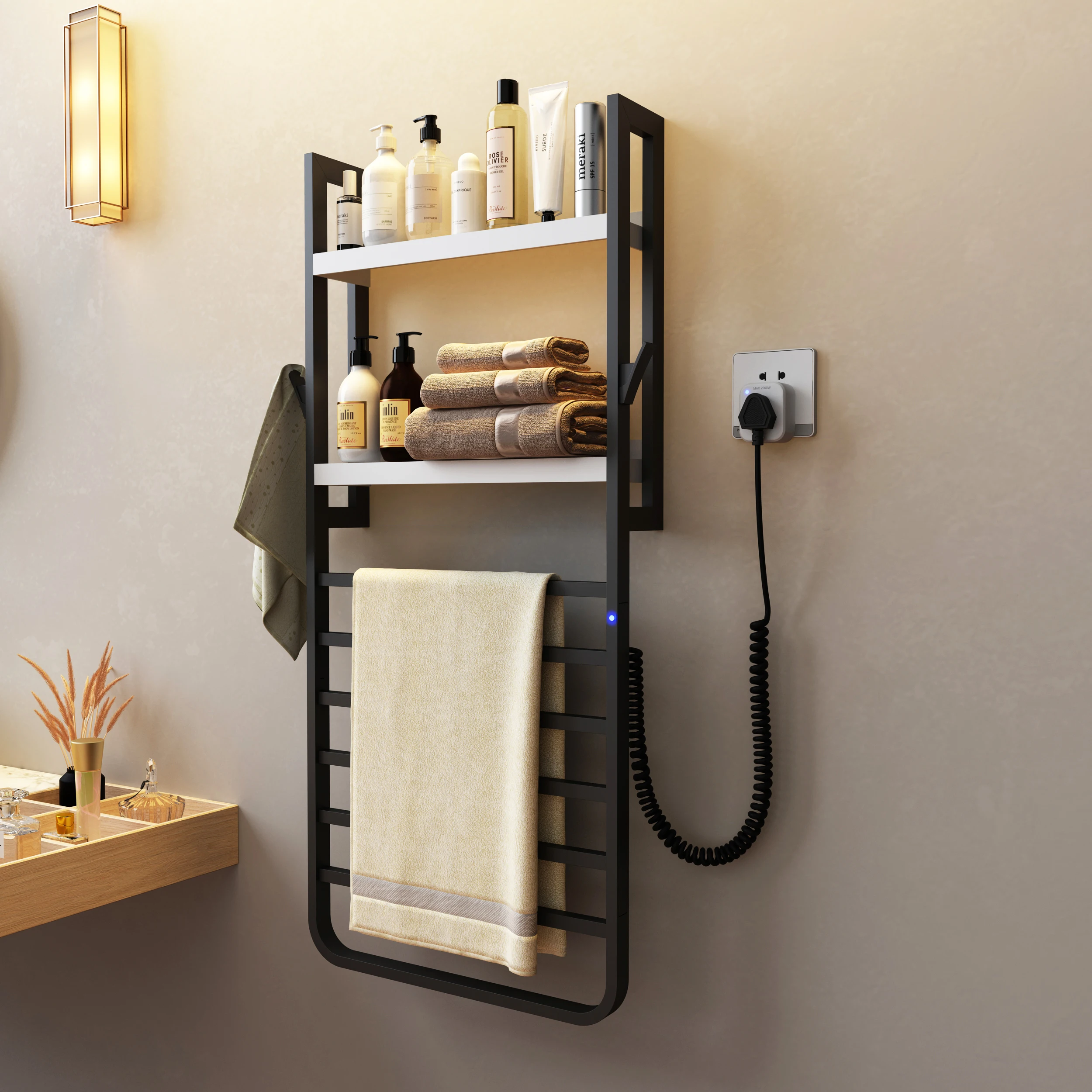 Kamar Mandi Listrik Handuk Rak Pengeringan Rak Handuk Desinfeksi Rak Handuk Smart Rak Handuk Perlengkapan Kamar Mandi Aksesoris Kamar Mandi