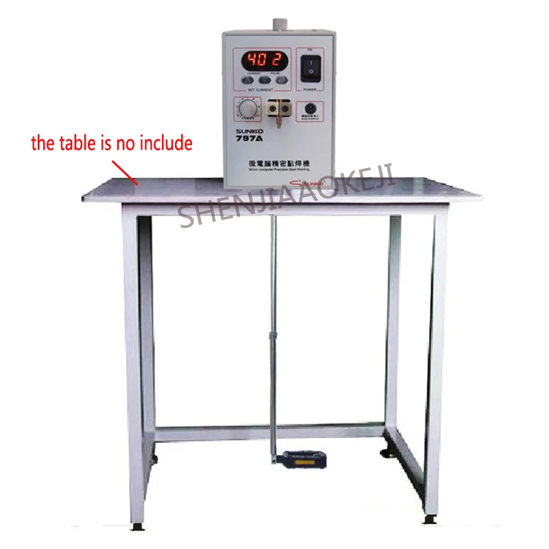 797A Microcomputer Foot Control Precision Spot Welder Battery Spot Welder Nickel Spot Welder Hardware Welding Machine 220V 1PC