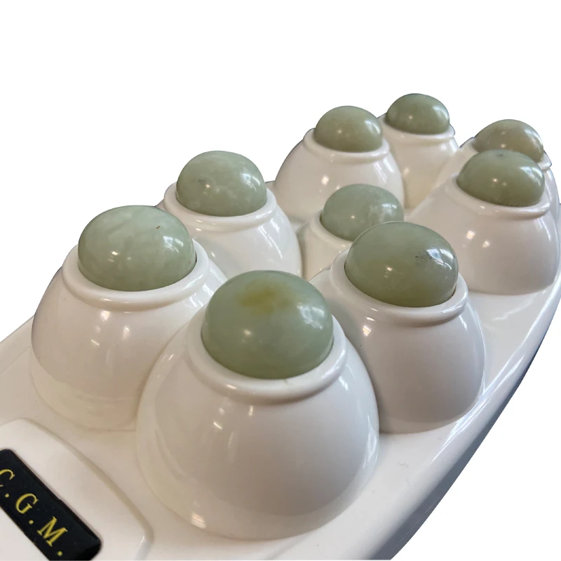 Natural Jade Massager With Heat Therapy Physical Therapeutic Device For Body Tens Massage Relaxation and Muscle Stimulator