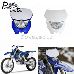 Dirt Pit Bike 12v 35w Headlights Motocross Headlamp Mask for Yamaha TTR WR YZ WRF 85/110/125/125R/250/250X/250R/426/450/450X