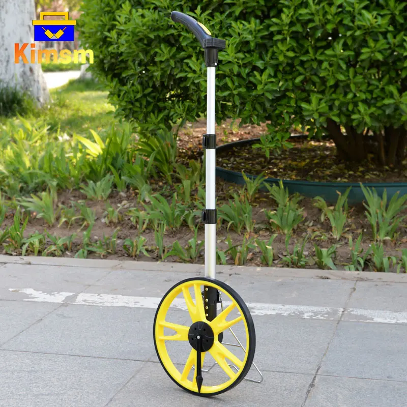 Foldable Portable Distance Measuring Wheel Long Distance 0-99999.9m Handheld Mechanical  Range Finder With Backpack Tape Measure