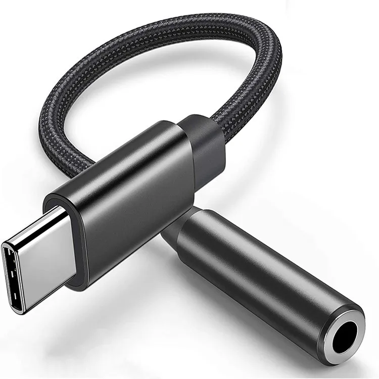 HIFI DAC مضخم ضوت سماعات الأذن USB نوع C إلى 3.5 مللي متر سماعة جاك محول الصوت فك الترميز الرقمي AUX محول لسامسونج XIAOMI