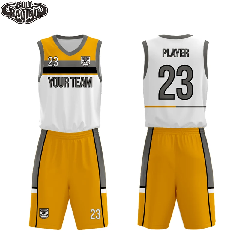 Latest Custom Team Training Uniforms set Men Basketball Shirt Short White Black Basketball uniforms