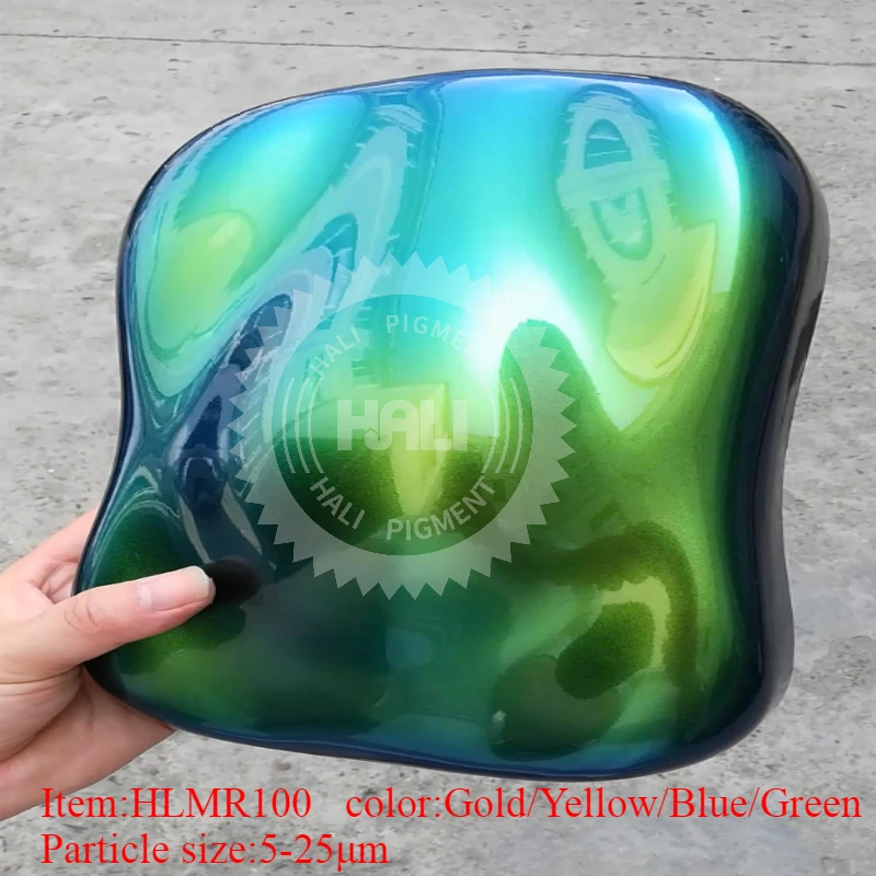 Hypershift pearls for auto paint super chameleon pigment chrome powder item:HLMR-100 color: gold/yellow/blue/green 1lot=1g