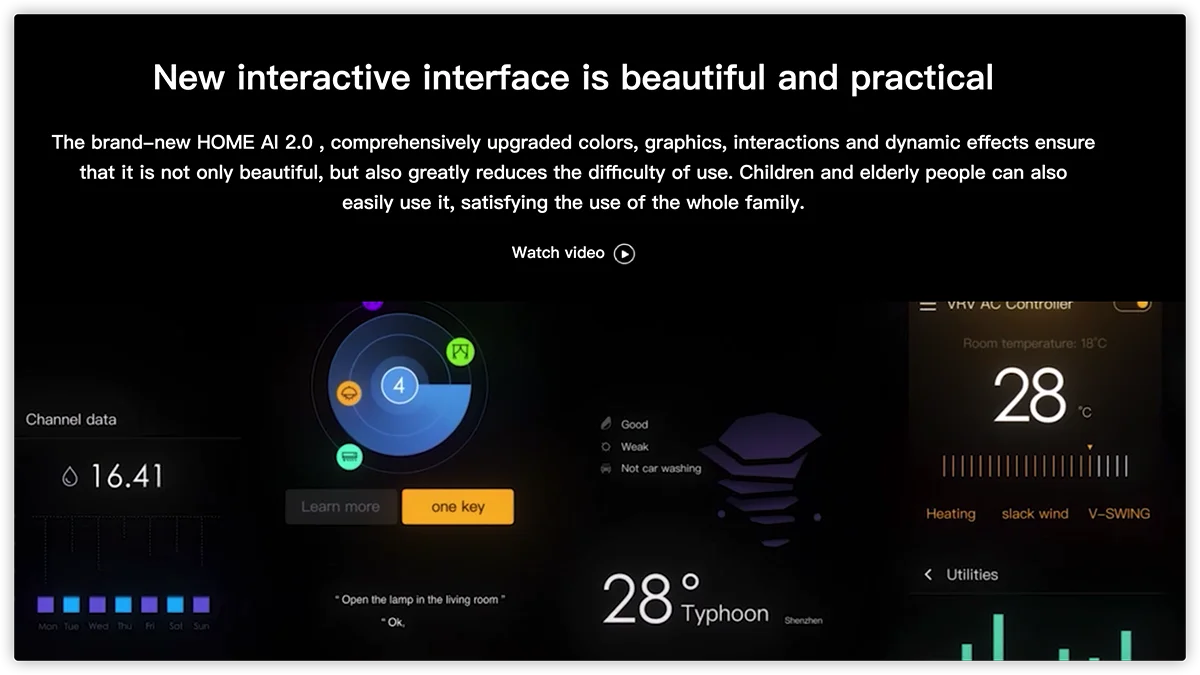 ORVIBO-Panel de puerta de enlace inteligente MixPad C2, luces de Control de pantalla táctil, aires acondicionados, cortinas