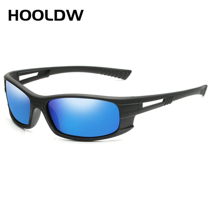 HOOLDW 2020 New Polarized Sunglasses Brand Design Vintage Glasses Outdoor Sport Fishing Driving Sun glasses UV400 Goggle Eyewear