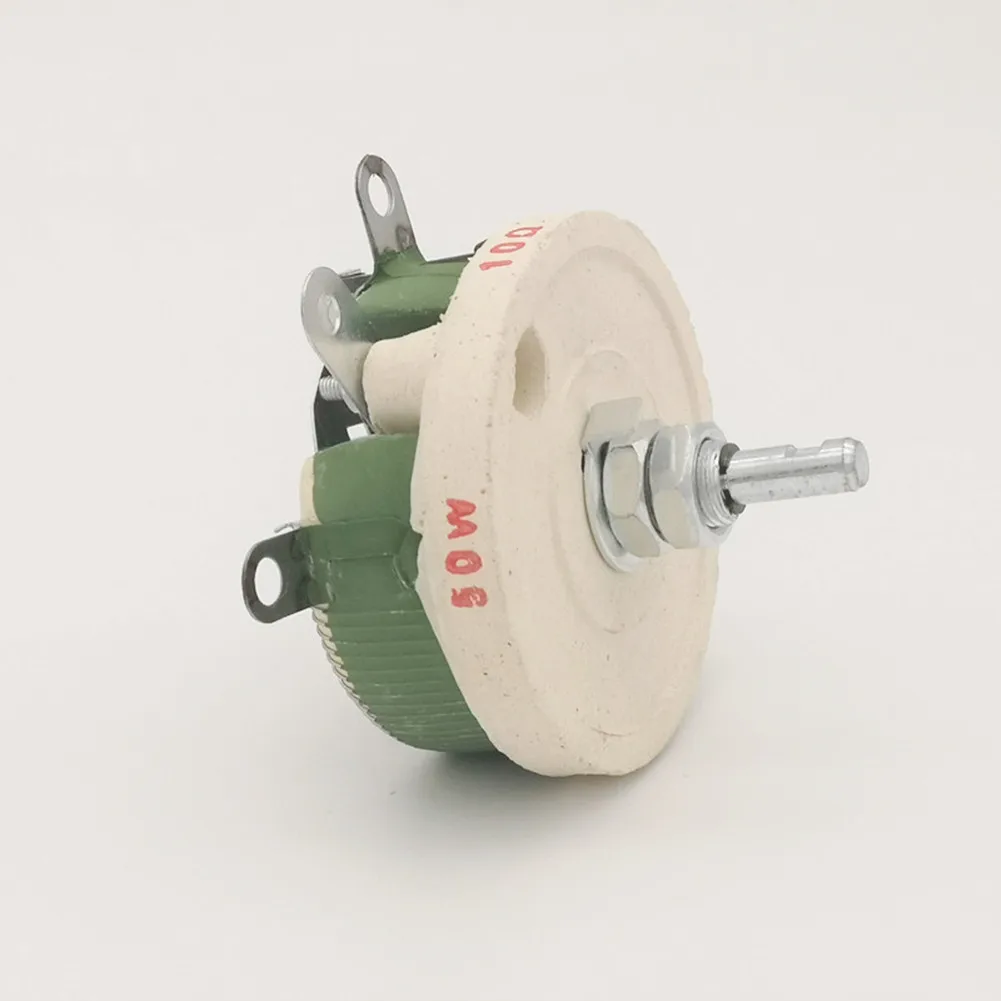 50 W 100 OHM High Power Wirewound Potentiometer, Variable Widerstand, Rheostat, 50 Watt.