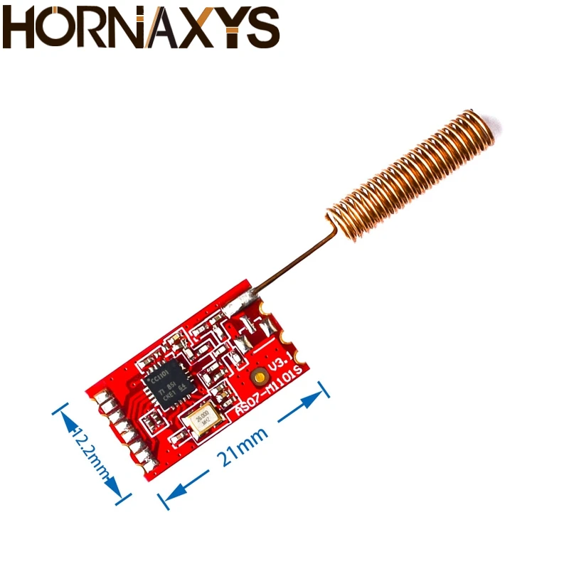 433MHz 868MHz CC1101 10mW Wireless RF Transmitter and Receiver Module NRF905/SX1212/Si4432 Board with Spring Antenna