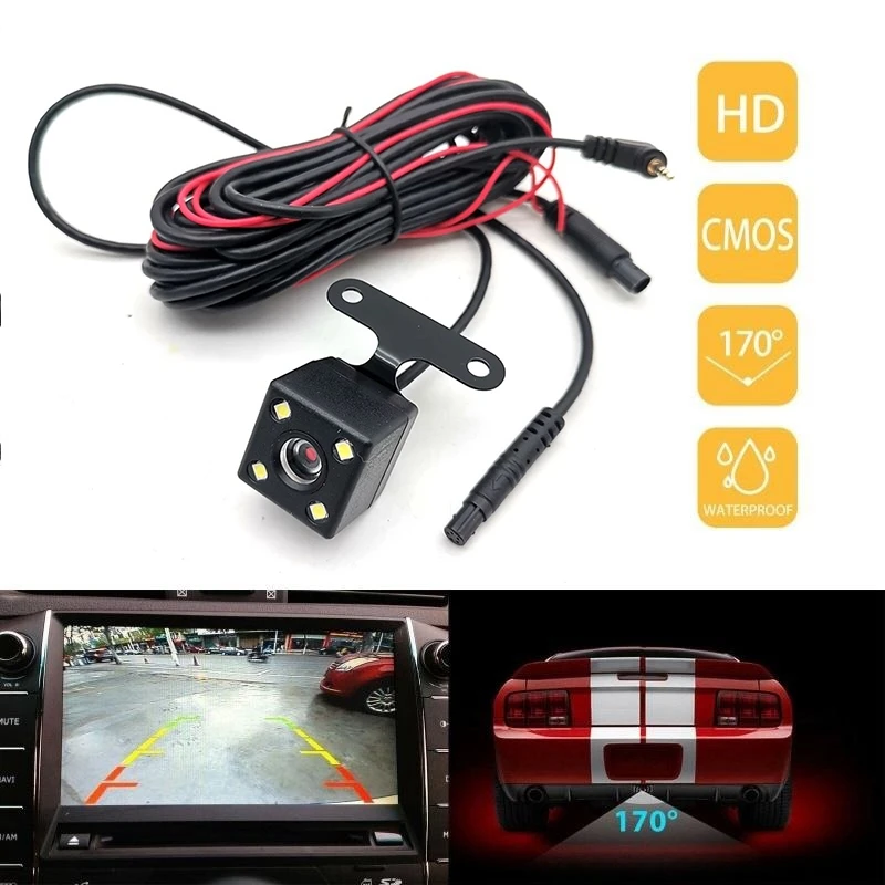 

1Pcs 5 Pin Car Rear View Camera Reverse 170 Degree Wide Angle Recording Parking Waterproof Night Vision Video Camera