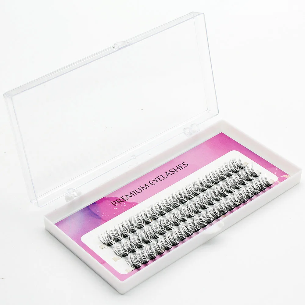 Premium 20D Individual Cluster Eyelash Extension Natural 3D Russian Volume Faux Eyelashes Bunches Lashes Makeup Cilia Cilias