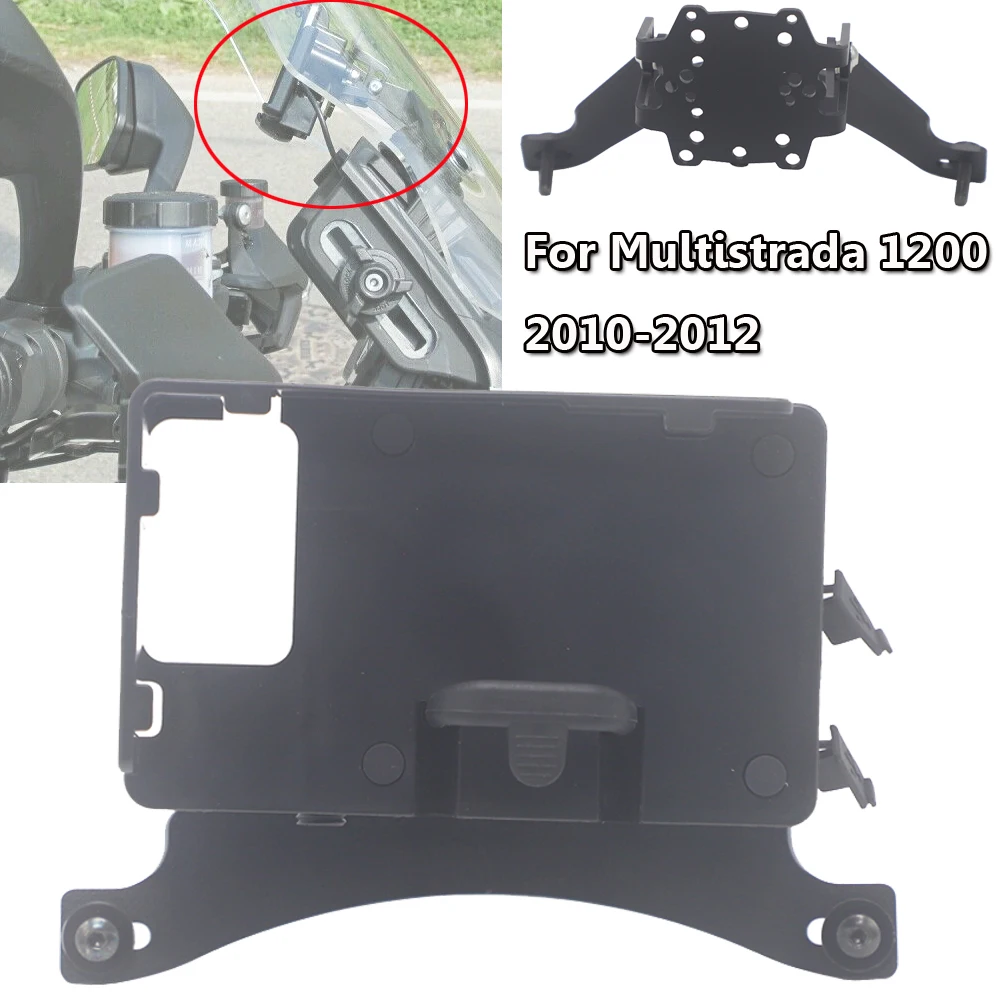 

New For DUCATI MULTISTRADA 1200 Motorcycle Navigation Bracket Mobile Phone GPS Plate Stand Holder 2010-2012