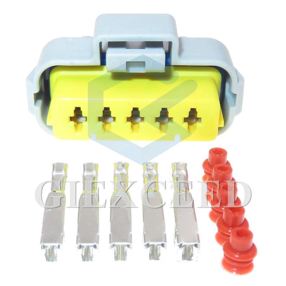 

2 Sets 5 Pin 211PC053S4026 Sealed Female Electronic Waterproof Plugs AC Assembly Automobile Wire Socket