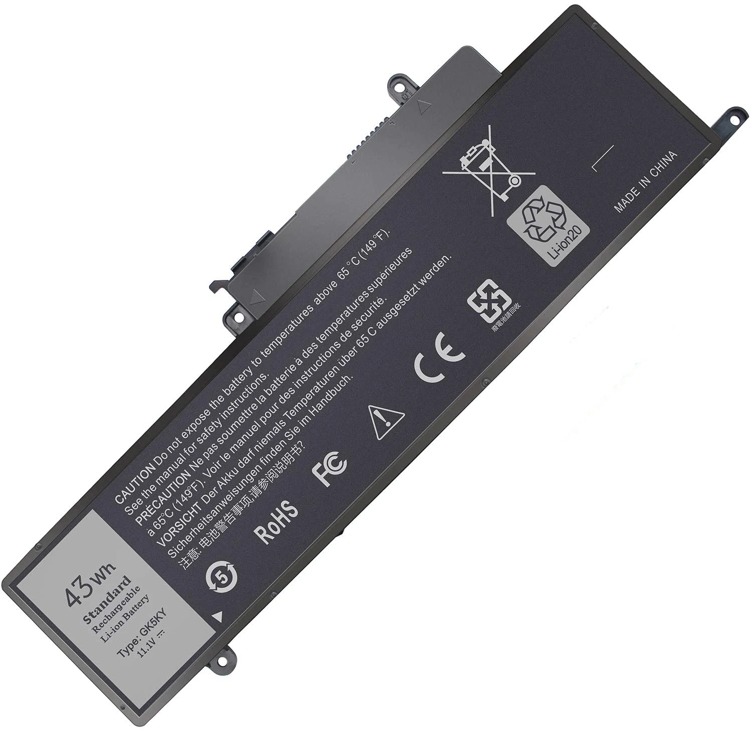 GK5KY 04K8YH Laptop Battery For DELL Inspiron 13