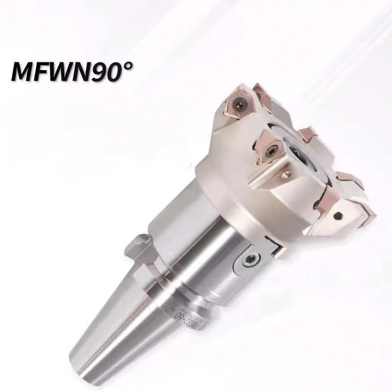 MFWN90 ° MFWN90050R MFWN90080R cabezal de corte pesado plano hexagonal de doble cara para inserción de fresado WNMU080608 EN