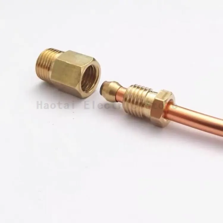 Compression Ferrule Tube Compression Fitting 4 6 8mm OD Tube Connector Machine tool lubrication Brass oil Pipe Fitting adapter