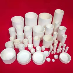 Cylindrical Corundum crucible /99% alumina crucible /  with a variety of specifications with the size/Sintered Crucible