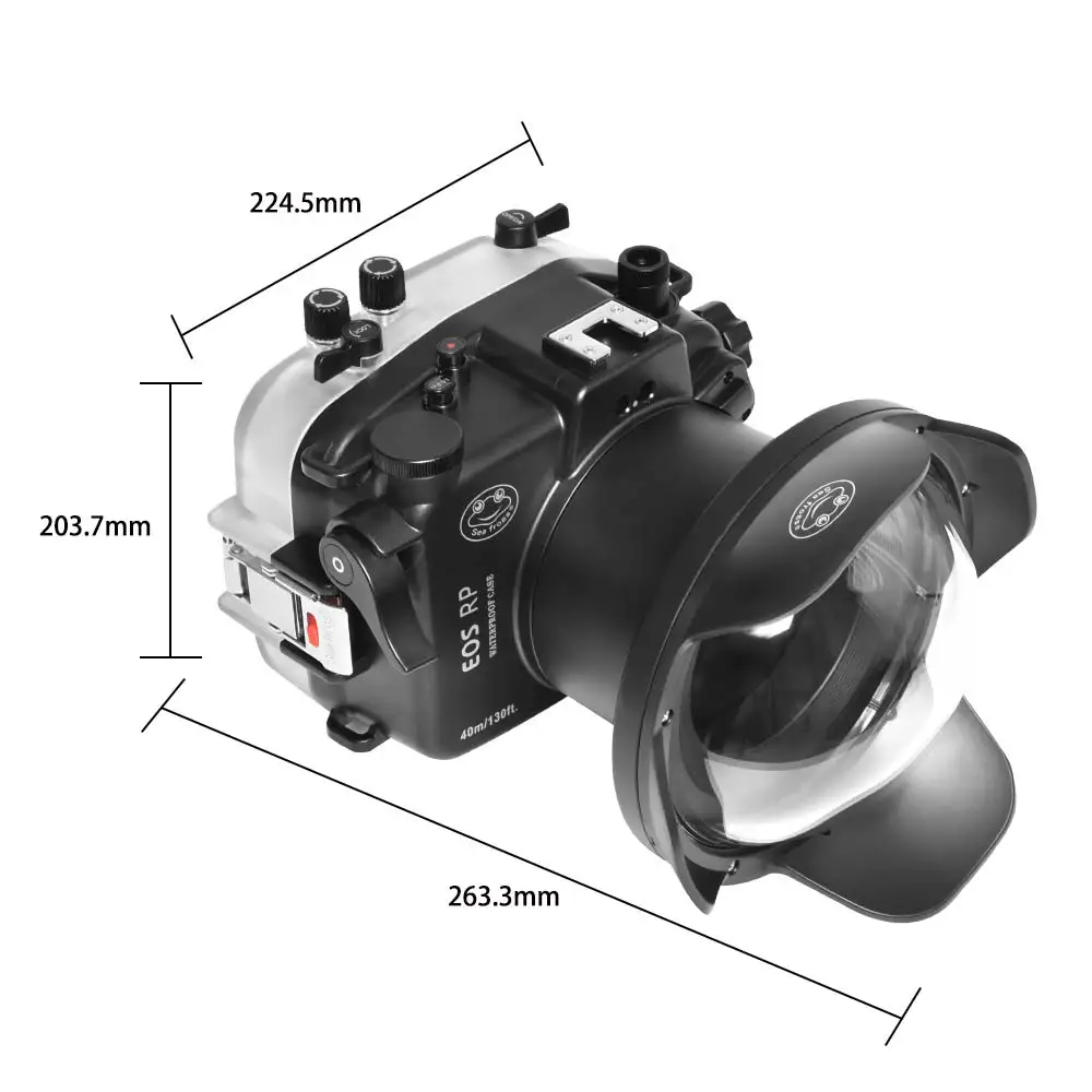 Housse étanche IPX8 pour Canon EOS RP SLR, étui pour appareil photo de plongée sous-marine, photographie professionnelle grand angle