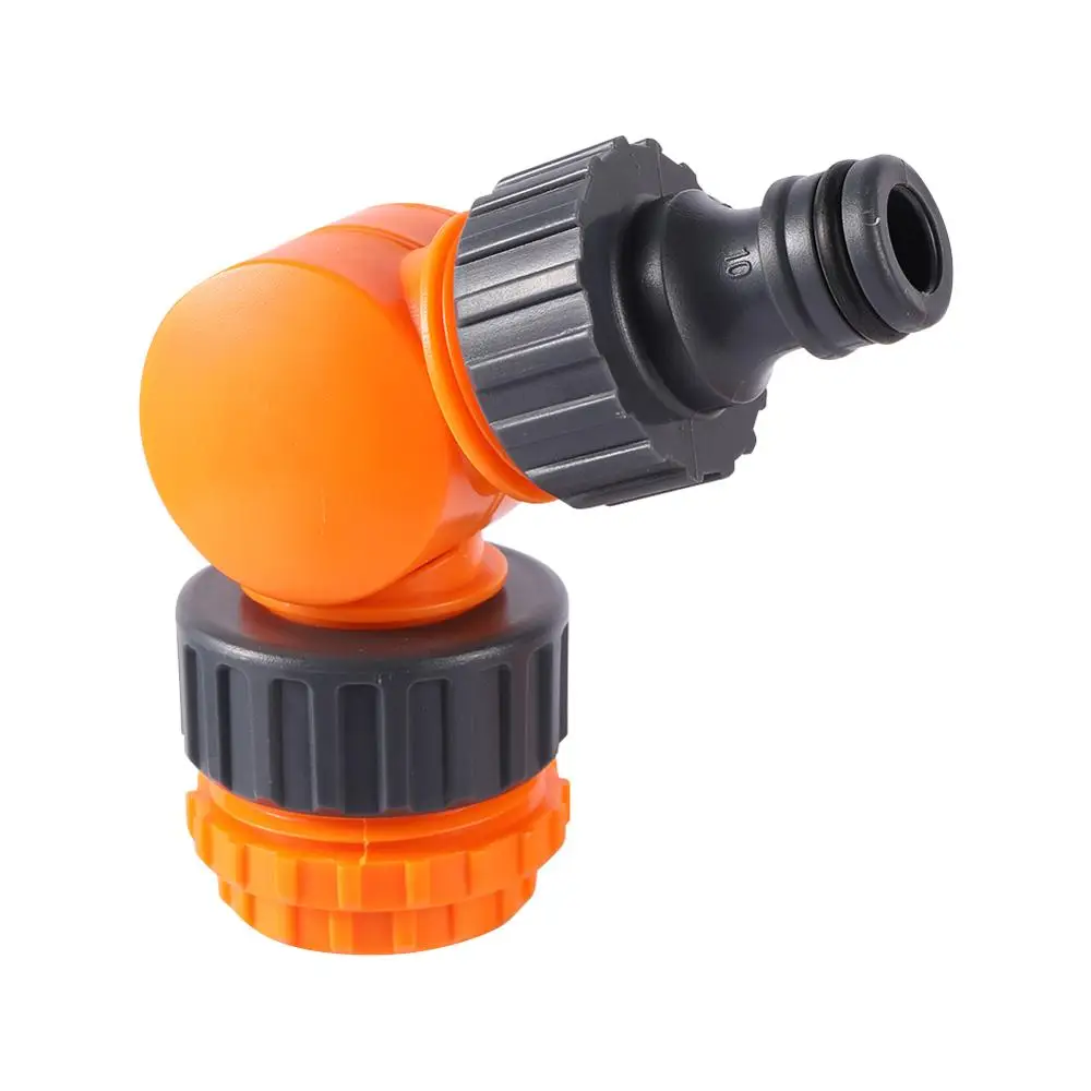 

180° Rotatable Water Tap Splitter Faucet Quick Connector 1/2" 3/4" Thread Port Garden Farm Irrigation Car Washing Swivel Joint