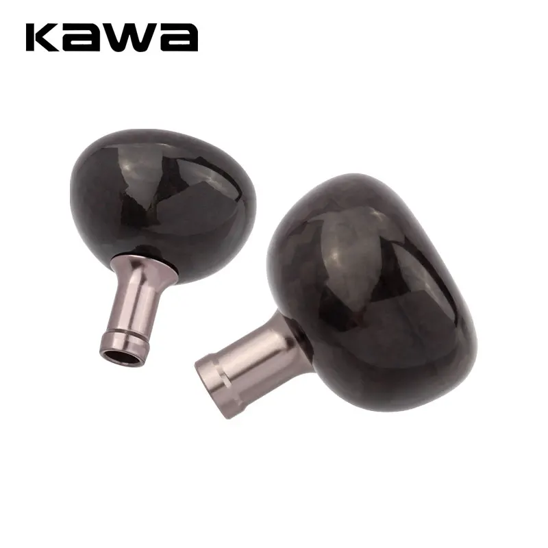 Kawa New Fishing Reel Knob Carbon Fiber Materail For Reel DIY 21g/16g Suit  2000-12000 Series High Quality Rocker Carbon Knob