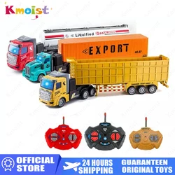 1/48 Remote Control Construction Truck Heavy Transport Truck Big Van Dump Dumper Transporter Container Car Toys for Boys