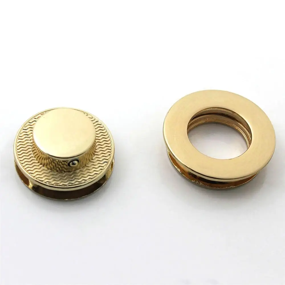 1pcs Metal Button Lock Round Fashion Switch Button Lock Closure Parts for DIY Handbag Shoulder Bag Purse Hardware Accessories