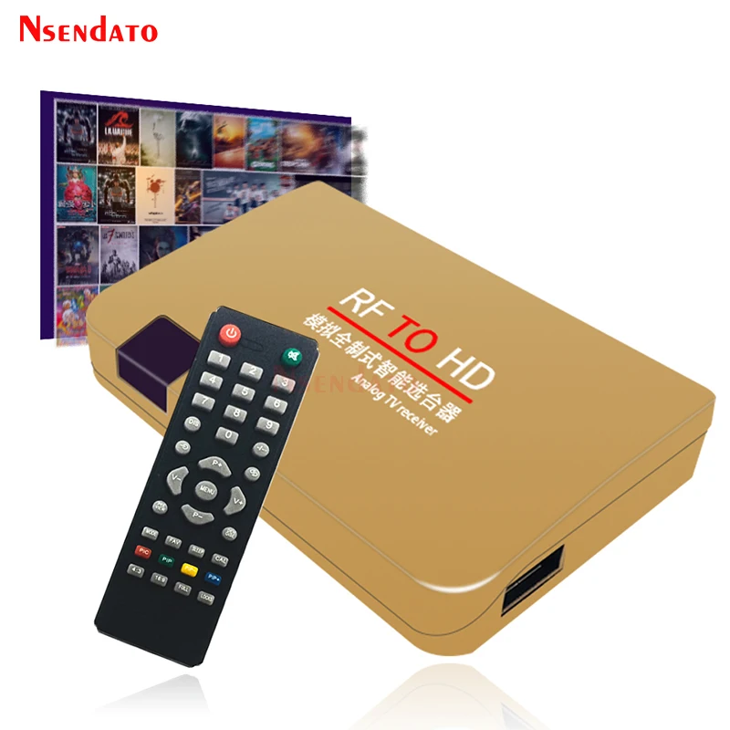 Convertitore da RF a HD tutto Standard segnale da HD a radiofrequenza trasmettitore da RF a HD adattatore ricevitore TV analogico per TV