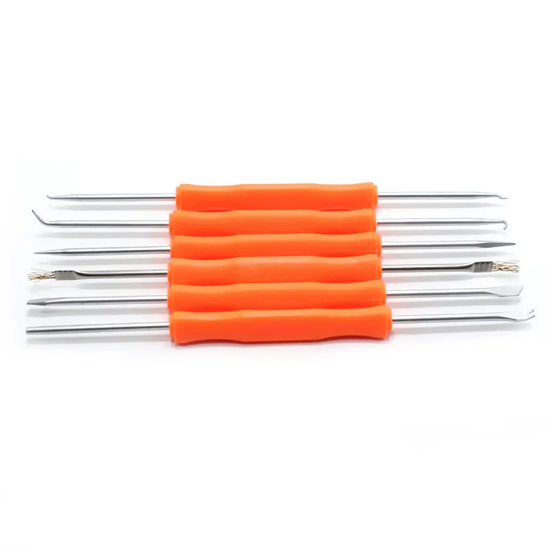 6pcs Desoldering Aid Tool Soldering Hand Assist Tools Set Kit Press Hook Brush Warp Cut Pull Scratch PCB Welding Auxiliary Tool