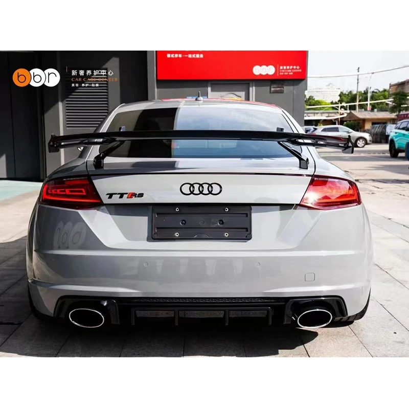 High Quality REAL Carbon Fiber Spoiler For Audi R8 V8 V10 GT 2007 2008 2009 2010 2011 2012 2013 2014 2015 Wing Lip Spoilers