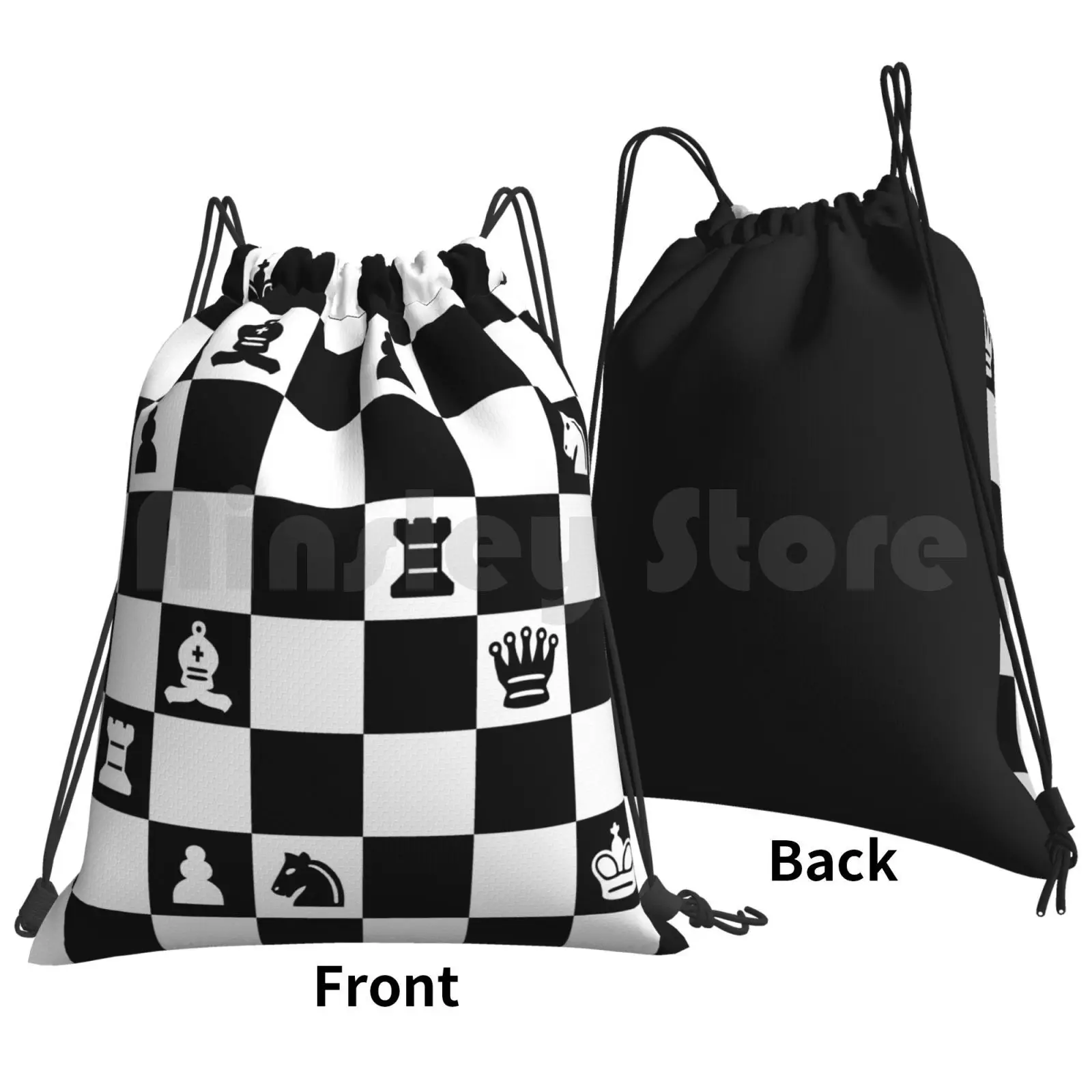 Chess You Only Live Once Backpack Drawstring Bags Gym Bag Waterproof Chess You Only Live Once Yolo Julian