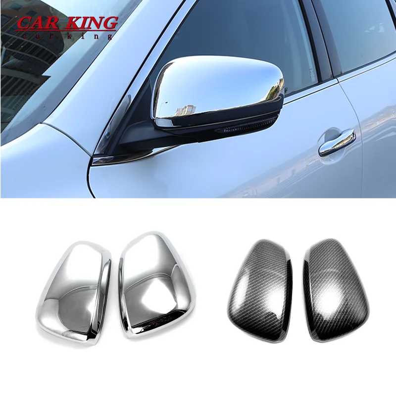 For Renault Kadjar/Koleos/Samsung QM6 ABS Chrome/Carbon Car Rearview Side door turning Mirror Cover trim 2016-2020 accessories