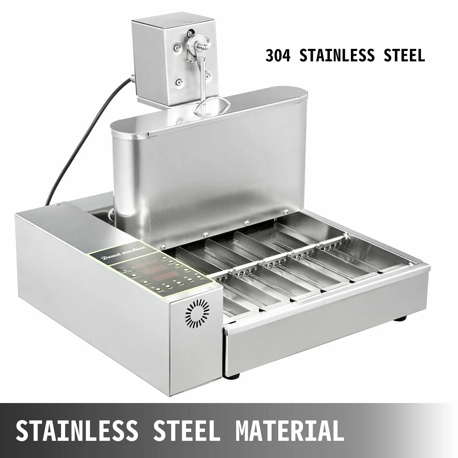 VEVOR 1/2/4/6 Hàng Điện Tặng Máy Làm Bánh Waffle Hoàn Toàn Tự Động Crepe Bánh Mì Chiên Máy Nấu Ăn Nhà Bếp Tiện Dụng thương Mại