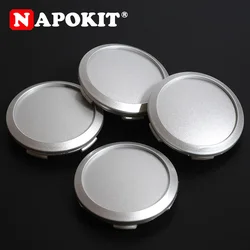 블랙 실버 자동차 휠 센터 캡 커버, 자동차 배지 리어 엠블럼, 64mm 자동차 림 휠 허브, 64mm (60mm), 로트당 4 개