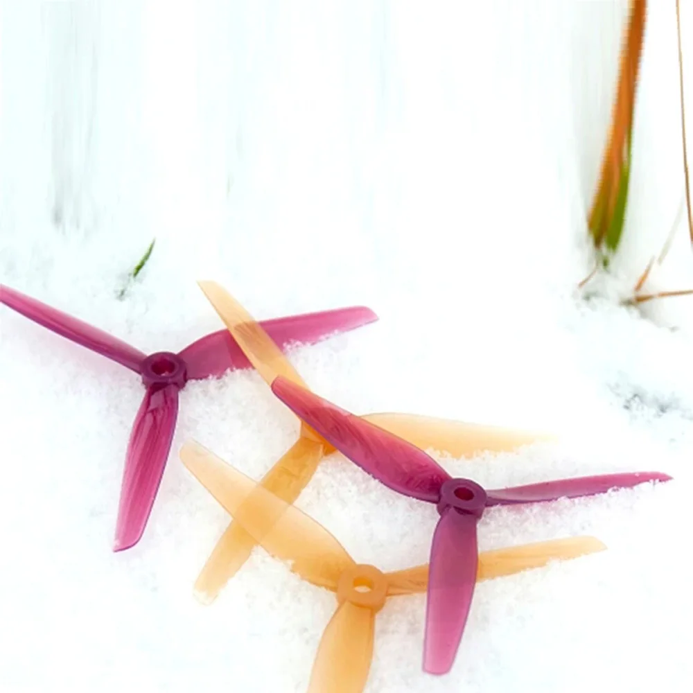HQPROP Ethix P3 Peanut Butter & Jelly Prop 5130 5.1X3X3 3-Blade PC Propeller for RC FPV Racing Freestyle 5Inch Drones DIY Parts thumbnail 5