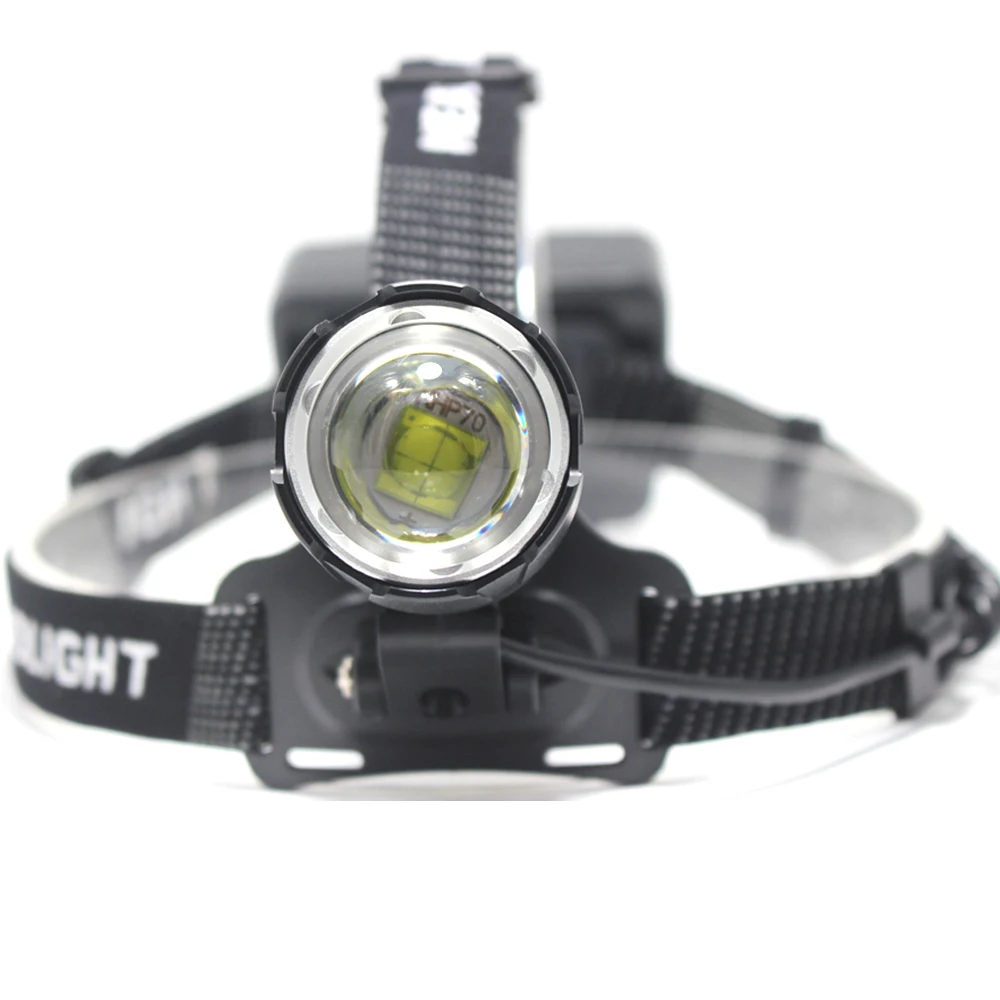 10000 LM XHP70.2 Powerful Led Headlamp 18650 XML-T6 Led Headlight Rechargeable USB Head Flashlight Zoom hunting Torch Light